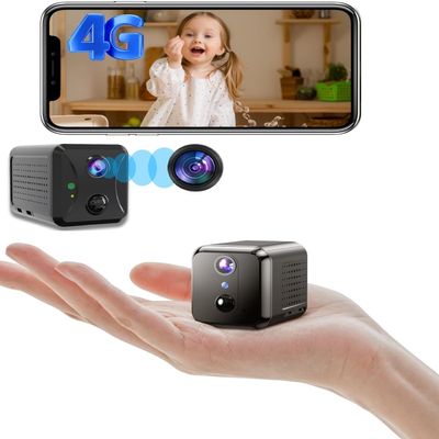 4G LTE Cellular Security Camera, 2K Portable Indoor Camera, not Support WiFi, 4G Battery Camera, Smart AI Detection, Night Vision, 25-Day Standby Battery Life