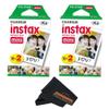 Fujifilm Instax Mini 12 Camera with Fujifilm Instant Mini Film (40 Sheets) Bundle with + Sunshine Photo Microfiber Cleaning Cloth (Blossom Pink) view 3