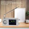 TEF6686 Portable Radio SW, CB, VHF, UHF, WX, AIR, LW, MW, SSB AM Receiver, for Dev Beta, 3.2 Inch LCD Screen, Pocket Retro Mini Radio Rechargeable (Silver) view 3