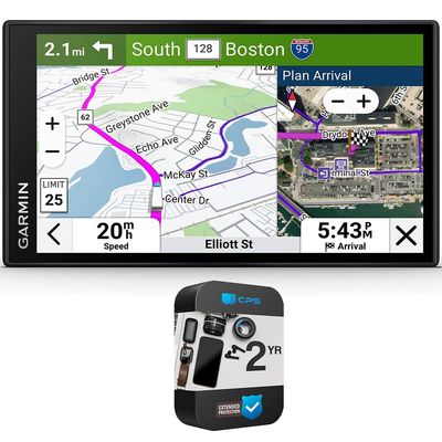Garmin 010-02923-00 dezl OTR620 6 inch GPS Truck Navigator, Custom Truck Routing, Satellite Imagery | Official USA Partner Model | Bundle with 2 YR CPS Enhanced Protection Pack