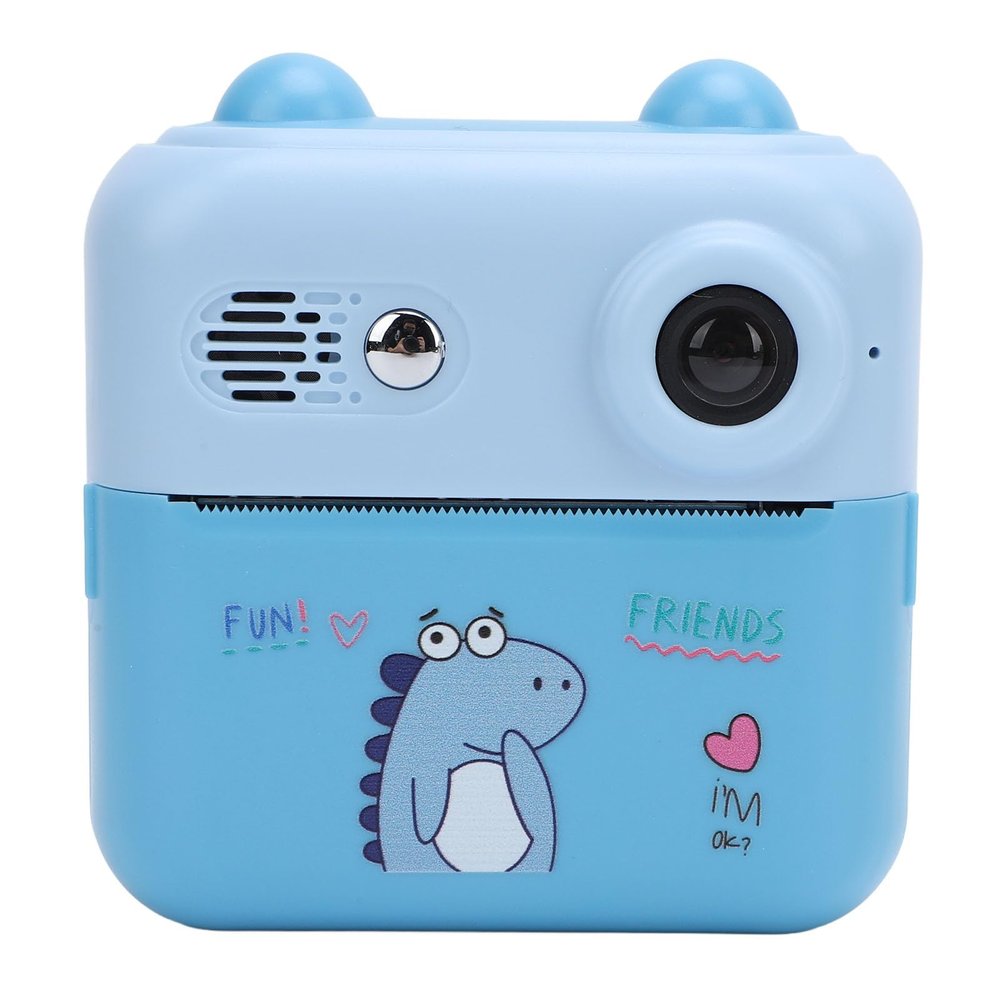 Kids Camera Instant Print, 50MP 1080P 16x Digital Zoom with 2.4 Inch HD IPS Eye Caring Screen 1000mAh Instant Print Camera, Children Printable Camera Kids Birthday Gifts (Blue)