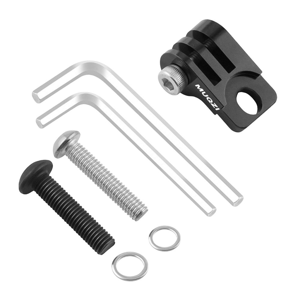 Zxpjkyu Bike Computer Mount, Bike Front Stem Mount Adapter, Mount, Mounting Bracket, Black