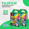 Fujifilm Instax Mini Instant Rainbow Film, 20 Sheets + BluebirdSales Microfiber Cleaning Cloth view 2