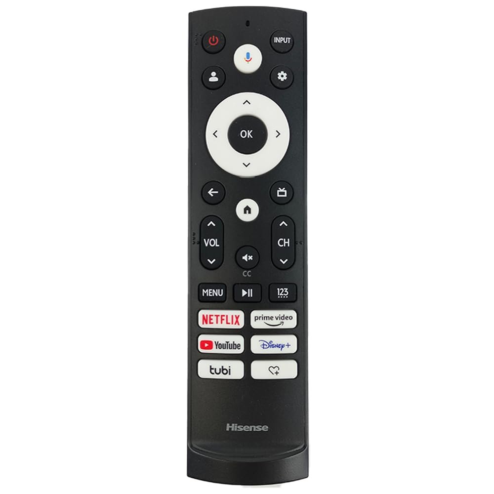 Ceybo Original ERF3AG90H Voice Remote Control Compatible with Hisense ULED VIDAA Smart TV 55U6G, 75U6G, 43A6G, Replacement for ERF3M90H, ERF3V90H, ERF3S90H