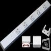 16 Hardwired Power Strip (NO Power Cord), 5 Vertical 20A Outlets (NOT Tamper Resistant), NO Ears (Without mounting tabs on Both Ends), a 20 Amp Unit, White view 1