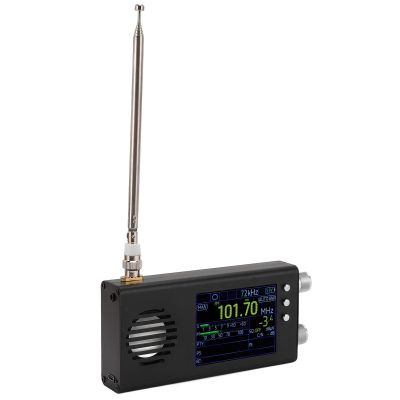 TEF6686 Portable Radio SW, CB, VHF, UHF, WX, AIR, LW, MW, SSB AM Receiver, for Dev Beta, 3.2 Inch LCD Screen, Pocket Retro Mini Radio Rechargeable (Black)