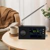 TEF6686 Portable Radio SW, CB, VHF, UHF, WX, AIR, LW, MW, SSB AM Receiver, for Dev Beta, 3.2 Inch LCD Screen, Pocket Retro Mini Radio Rechargeable (Black) view 4