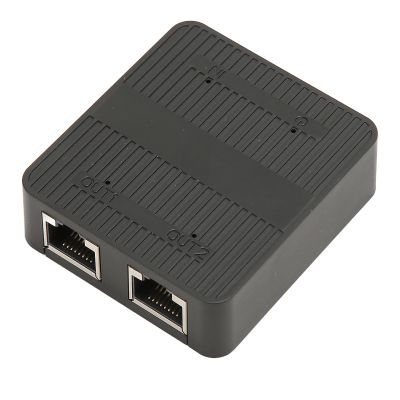 Gigabit Internet Splitter, RJ45 1 in 2 Out 1000Mbps USB C Power, Safe Stable Signal LAN Splitter, with USB Cable for Switch TV PC