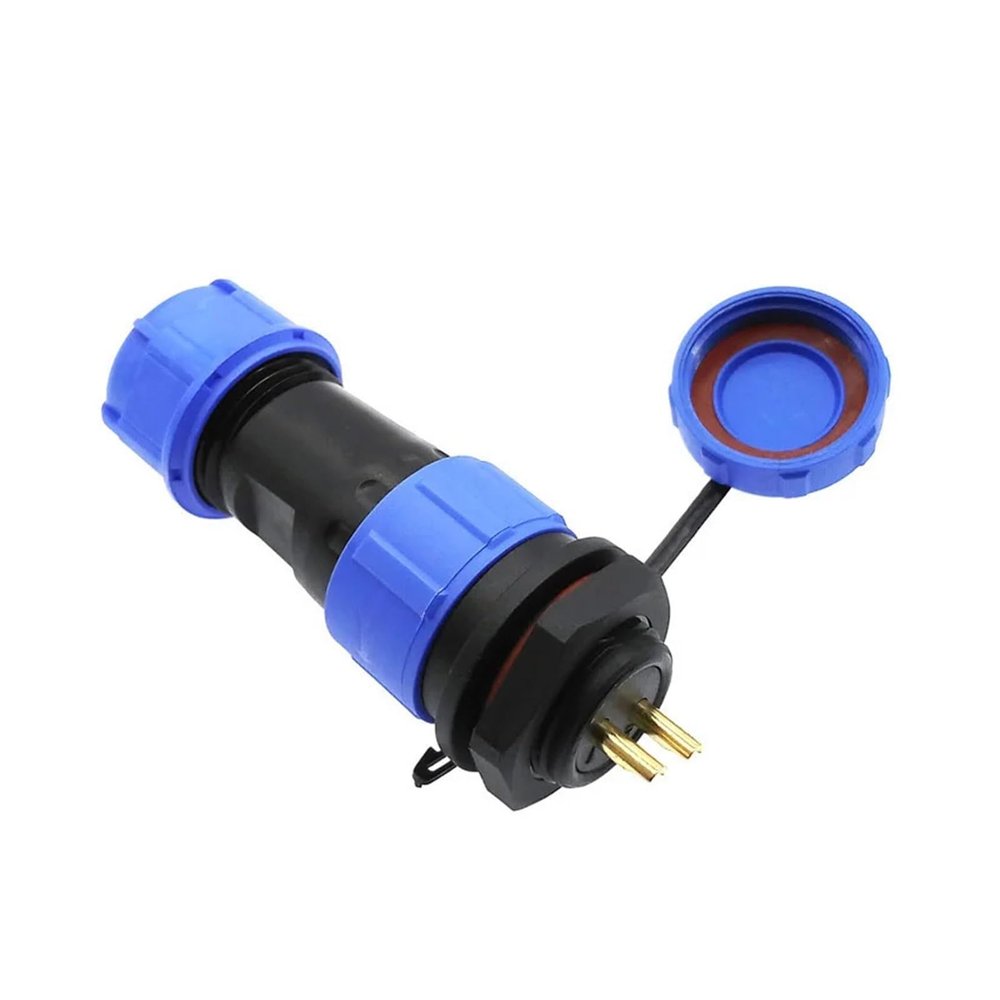 QXCIVR SP1710 SP1712 Water.Proof Connector Head ip68 2 pin Aviation connectors sp17 3pin 4pin 5pin 7pin 9pin Back nut(7P)