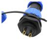 QXCIVR SP1710 SP1712 Water.Proof Connector Head ip68 2 pin Aviation connectors sp17 3pin 4pin 5pin 7pin 9pin Back nut(7P) view 2