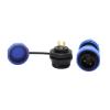 QXCIVR SP1710 SP1712 Water.Proof Connector Head ip68 2 pin Aviation connectors sp17 3pin 4pin 5pin 7pin 9pin Back nut(7P) view 3