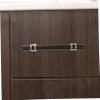WOONEKY Aluminum Alloy Drawer Pulls Cabinet Handle Parts Furniture Accessory Smooth Surface view 3