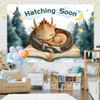 10X8ft Dragon Baby Shower Photo Backdrop Photography Background, Hatching Soon Magic Dragons Theme Backdrops Photo Booth Prop Decorations Wall Decor Banner Tablecloth view 3