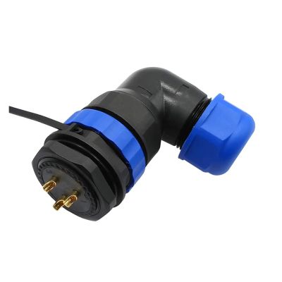 QXCIVR SP28 Water.Proof IP68 Cable Connector 2 pin 3/4/5/6/7/8/9/10/12/14/16/19/22/24/26Pin Angle connectors 90 Degree Elbow(22P)