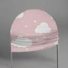 Adventure Awaits Hot Air Balloon Arched Backdrop Cover Pink Floral and Map Design Spandex Cover for Travel Theme Baby Shower Birthday Party Adventure Event Decor (G3289,6.5x3.3ft) view 2