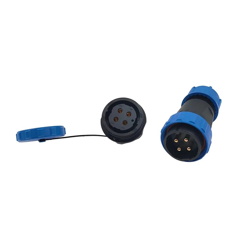 QXCIVR SP28 Docking/Back Nut/Square Angle Water.Proof Connector 2/3/4/5/6/7/8/9/10/12/14/16/19/22/24/26Pin IP68 Cable Connectors Outlet(Angle Square,16P)