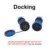QXCIVR SP28 Docking/Back Nut/Square Angle Water.Proof Connector 2/3/4/5/6/7/8/9/10/12/14/16/19/22/24/26Pin IP68 Cable Connectors Outlet(Angle Square,16P) view 2