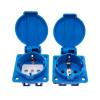 QXCIVR Water.Proof Outlet Industrial Water.Proof Outlet E+U Outlet Copper Contact Body(250V Blue EU01) view 3