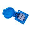 QXCIVR Water.Proof Outlet Industrial Water.Proof Outlet E+U Outlet Copper Contact Body(250V Blue EU01) view 4