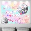 10X10ft in My Birthday Era Photo Backdrop Photography Background for Girls, Music Superstar Backdrops Photo Booth Prop Decorations Wall Decor Banner Tablecloth view 2