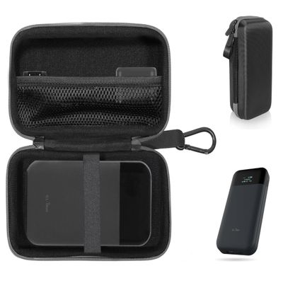 CaseSack Case for GL.iNet GL-E750V2 (MUDI) 4G LTE OpenWrt VPN Router, Travel Organizer for Cable, USB-C Port replicator and Power Adapter