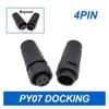 QXCIVR PY07 Z108 Water.Proof Connector Docking Plastic Aviation Head Bayonet Outlet IP67 Butt Connector 2pin 3pin 4pin 5pin 6pin 7pin(4P Bayonet) view 2