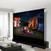 FIEZFEAT 50 Inch Portable Outdoor Projector Screen Floor Standing Pull Up Projector Screen, Small Projection Screen, 16:9 4K Mobile Screen for Outside Camping Travel Home Theater(16:9,72inch) view 1