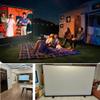 FIEZFEAT 50 Inch Portable Outdoor Projector Screen Floor Standing Pull Up Projector Screen, Small Projection Screen, 16:9 4K Mobile Screen for Outside Camping Travel Home Theater(16:9,72inch) view 2