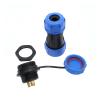 QXCIVR SP2110 SP2112 Back nut Water.Proof Connector SP21 2pin 3pin 4pin 5pin 7pin 9pin 12 pin IP68 connectors Head and Outlet(7 pin) view 3