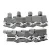 BHUPWZE Rectangle Heavy Duty Connector HDC-HE-04/6/16/20/24/32/48 Core Pins Aviation Industry Plug Socket Waterproof Connector 500V 16A(4 core top line) view 1