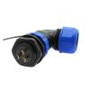 QXCIVR SP20 Corrugated Pipe IP68 Water.Proof Connector 2/3/4/5/6/7/9/10/12/14Pin Angle connectors 90 Degree Elbow Flange Outlet(9 pin) view 3
