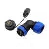 QXCIVR SP20 Corrugated Pipe IP68 Water.Proof Connector 2/3/4/5/6/7/9/10/12/14Pin Angle connectors 90 Degree Elbow Flange Outlet(9 pin) view 4