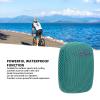 Bewinner BT Speaker with Powerful Bass, Cordless Connection, Supports Serial Connection Function, Radio and Card Insertion, Suitable for Outdoor Sports (Blue) view 2