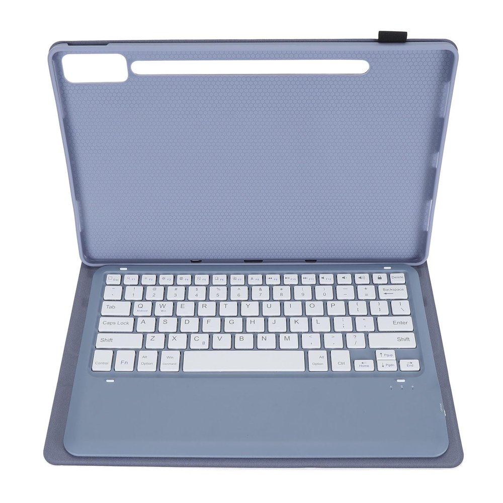 Bewinner Keyboard Protective Cover Case, for Tab P12 12.7inch Tablet 2023 with Angle,TPU Tablet Case with Magnetic Removable Keyboard TB370FU TB371FC (#3)