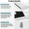 Electric Projector Screen 72 Inch Motorized Projection Screen, Diagonal 4:3 16:9 Movie Screens, Motorized Projection Projector Screens Movie Home Theater 4K/8K Ultra HD(60inch) view 3