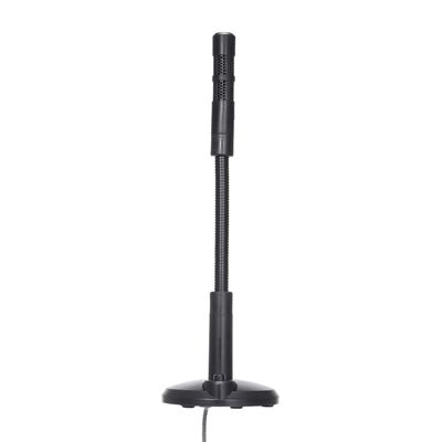 Ymiko USB Computer Microphone, Plug & Play Desktop Omnidirectional Condenser PC Laptop Mic Microphone Professional Black Noise Cancelling Omnidirectional Mic for Online Meetings Gaming