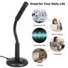Ymiko USB Computer Microphone, Plug & Play Desktop Omnidirectional Condenser PC Laptop Mic Microphone Professional Black Noise Cancelling Omnidirectional Mic for Online Meetings Gaming view 3