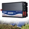 YQDDM 3000W 4000W 5000W Pure Sine Wave Power Inverter DC 12V 24V 48V 60V /72V to AC 110V/220V Peak Power 5000W with LED Display for Inverter Home RV Car Solar(24V3000W) view 1