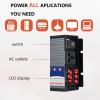 YQDDM 3000W 4000W 5000W Pure Sine Wave Power Inverter DC 12V 24V 48V 60V /72V to AC 110V/220V Peak Power 5000W with LED Display for Inverter Home RV Car Solar(24V3000W) view 3