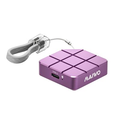 MAIWO 1TB Portable SSD External Solid State Drive, Build-in M.2 2230 PCIe NVMe SSD, USB C 3.2 Up to 1050MB/s, Mini Cute PSSD for iPhone 15 16 17 Pro Max MacBook Pro Air, Aluminum (Pinkish Purple)
