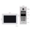 Tuya Smart Video Intercom System 6 Unit 7 Inch IP Video Intercom Phone for Apartment Building Security Home Access Control System with Digital Keypad and IC Card (1 Doorbell+6 Monitor+1 POE) view 3