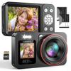 DEATTI Digital Camera FHD 4K 64MP with Dual Screens 64GB SD Card 2 Batteries,18X Zoom,Anti Shake Portable Rechargeable Selfie Camera for Teens Boys Girls Kids view 1