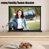 FIEZFEAT Indoor Projector Screen 40 50 Inch Portable Screen Pull Out Projection Screen 16:9 HD Retractable Tabletop Screen for Home Cinema School Meeting Room(16:9,40inch) view 3