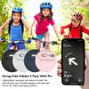 4 Pack Waterproof AirTag Holder for Kids, Air Tag Silicone Case with Invisible Pin,Safe Hidden Lightweight GPS Tracker for Elderly, Luggage, Clothes, Backpack(Black, White, Pink, Dark Blue) view 3