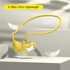 2B2C Kids Headphones, LK15 Open Ear Bluetooth Headphones with Air Conduction, Ultra-Light, 85dB Volume Limiting Wireless Headphone for Children Teens Boys Girls (Yellow) view 4