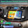 4G+64G Car Radio for Toyota Highlander 2008 2009 2010 2011 2012 2013, Wireless Carplay&Android Auto with Android 13 Support Bluetooth/Voice Control/GPS/WiFi/SWC/FM, 10.1 Inch IPS Touch Screen view 2