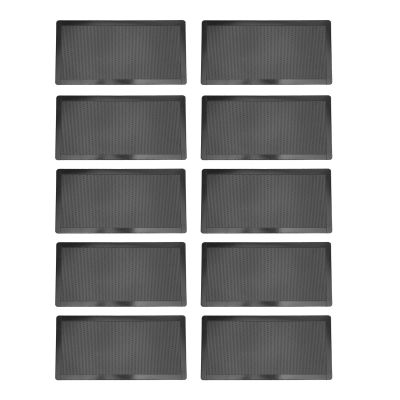 10pcs PC Fan Dust Mesh Filter, 12 x 24cm Magnetic Frame PVC Computer PC Case Dust Proof Filter Cover, Computer Cooler Fan Dust Filter, Computer Fan Grills for Computer Chassis