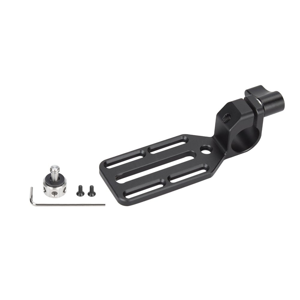Nitze 15mm Rod Clamp Adapter with Mounting Plate for Monitor, Wireless Transmitter Receiver and DJI Focus Pro LiDAR