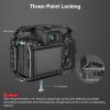 SMALLRIG Full Camera Cage for Sony A7R V/A7 IV/A7S III/A1/A7R IV with Push-Button Rotating NATO Side Handle, 360 Rotatable, Black view 2
