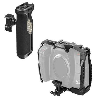 SmallRig Push-Button Rotating NATO Side Handle for Left and Right Hand and Cage for Blackmagic Design Cinema 6K